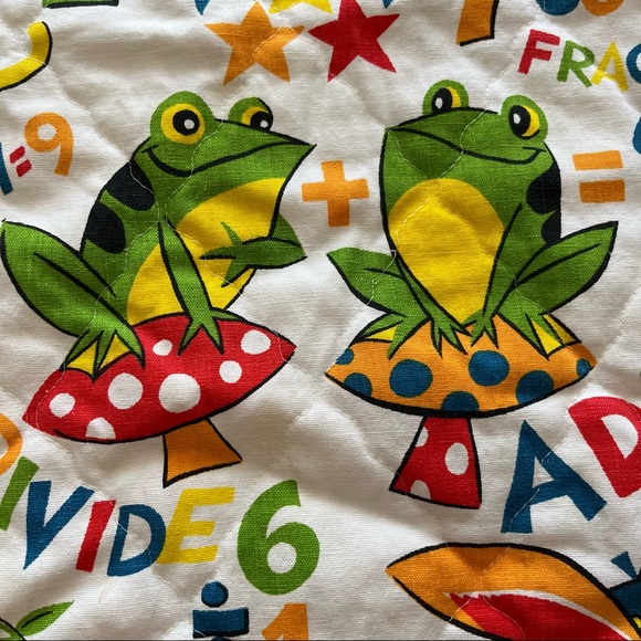 VINTAGE 80’s COLORFUL handmade blanket - Picture 3 of 13